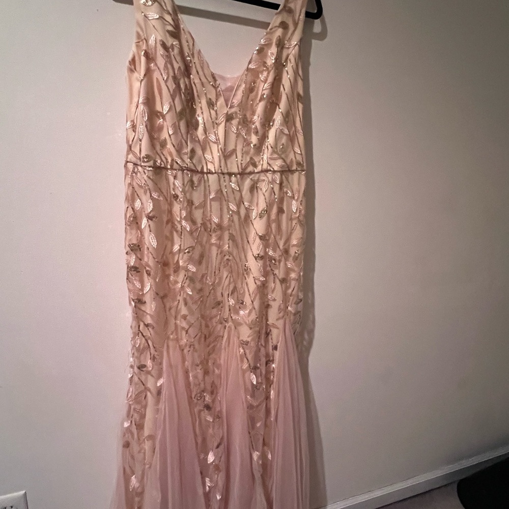 Ever Pretty Blush Embroidered Maxi Dress